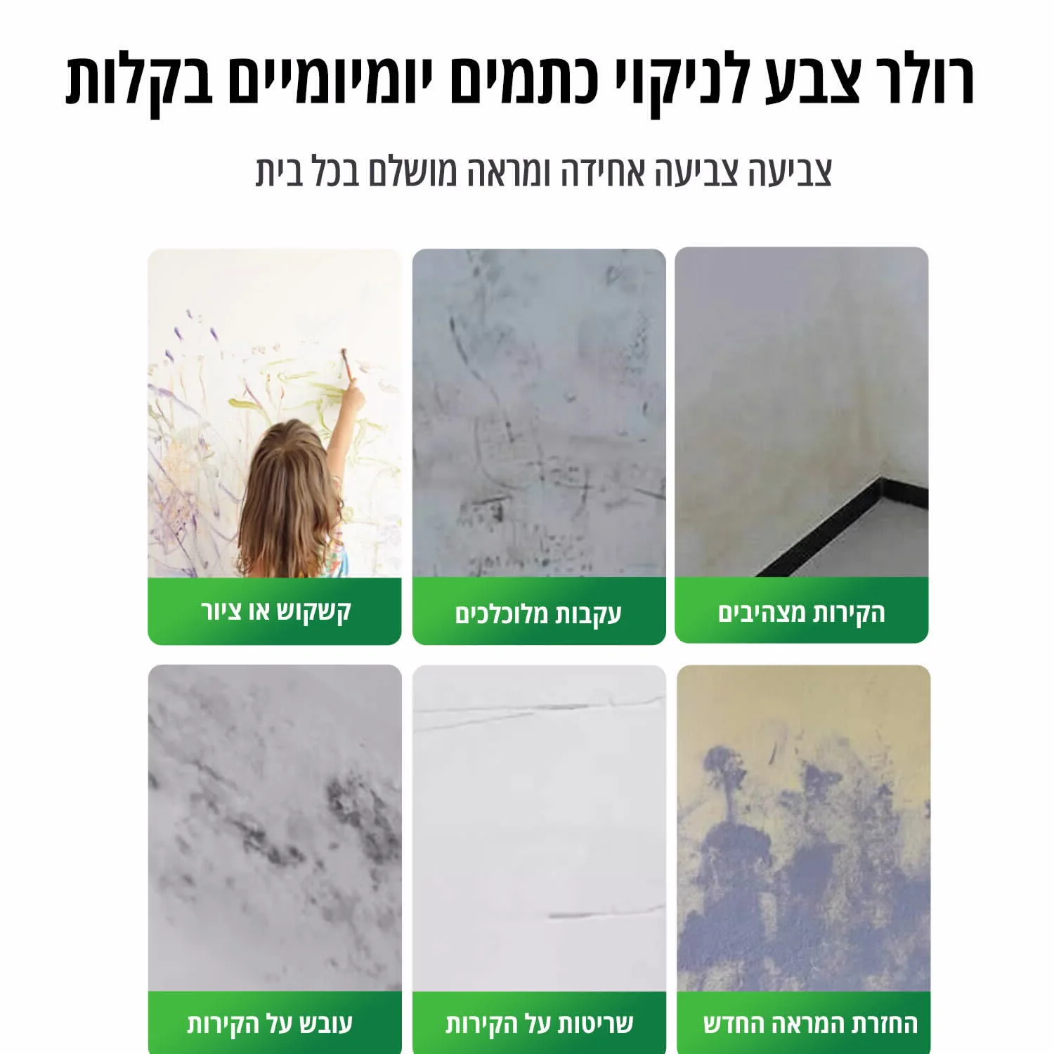 בקבוק צבע לבן עם רולר 500 מ"ל לשימוש חוזר - Image 4