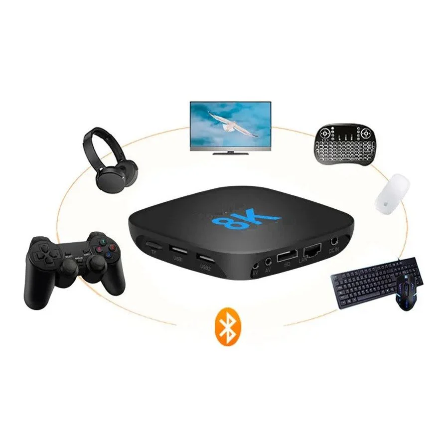 סטרימר  Android TV Box 8K MAX גרסה 13.0 + שלט חכם - Image 2