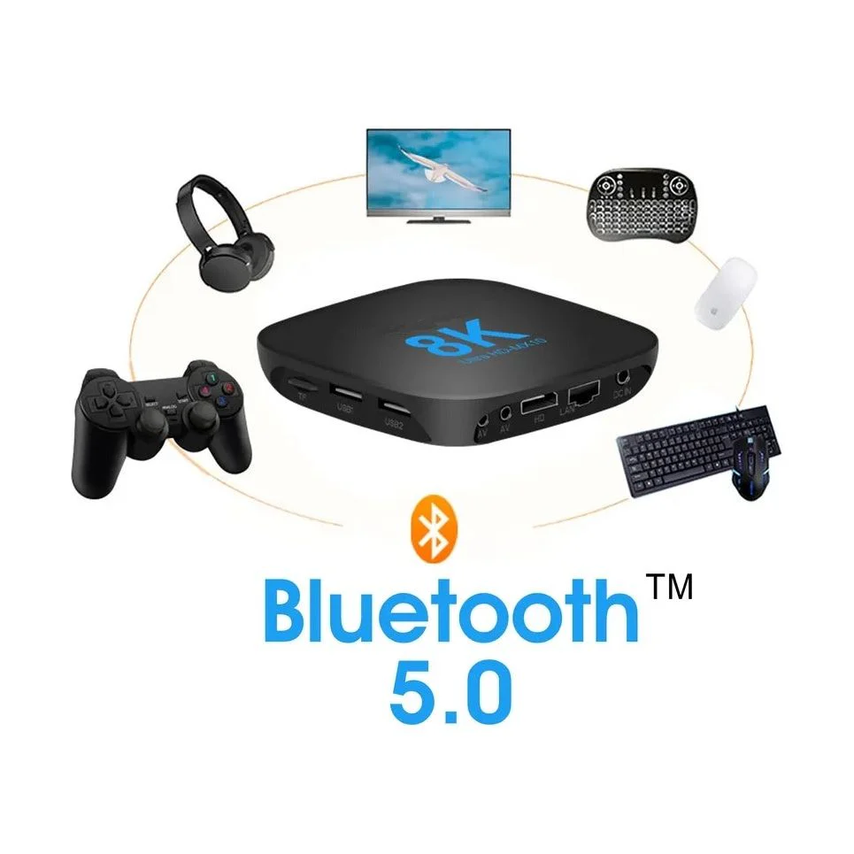 סטרימר  Android TV Box 8K MAX גרסה 13.0 + שלט חכם - Image 4