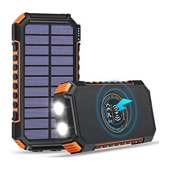 סוללת גיבוי סולארית 10000MAH עם תאורת לד - Image 2