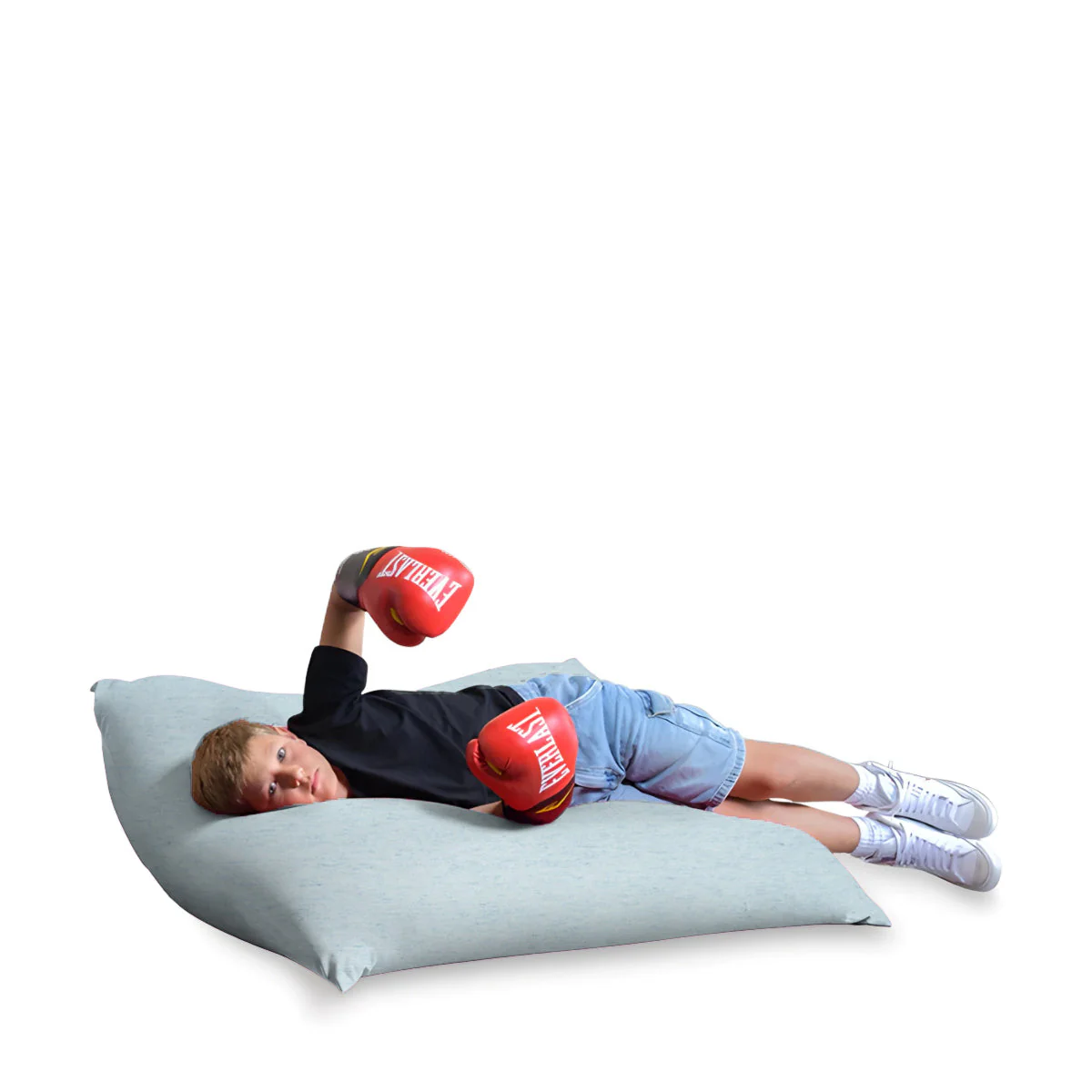 פוף מרובע גדול (85X110 ס”מ) גוון חציל - Image 6