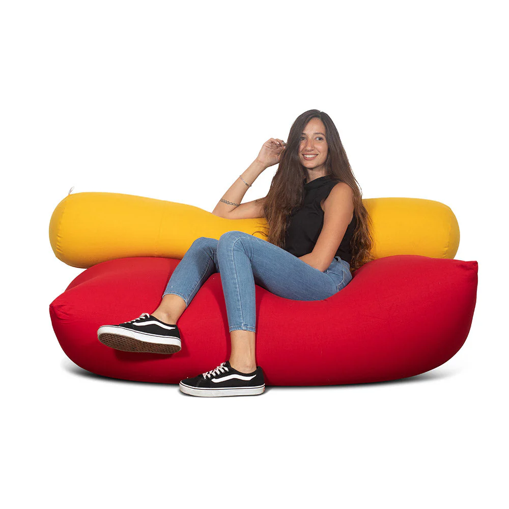 צ'יל פוף גדול (85X130 ס”מ) גוון אדום