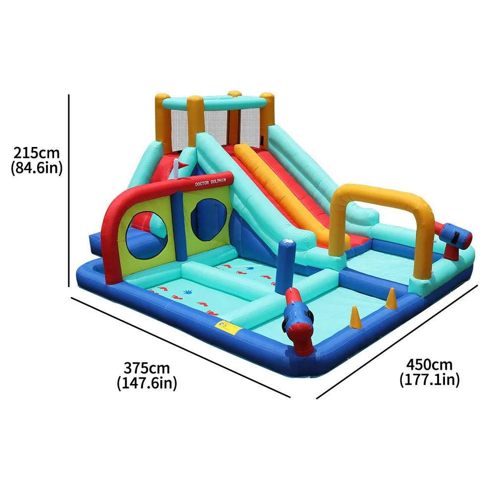 מתקן קפיצה מתנפח עם 2 מגלשות דגם ED10701 - Image 3