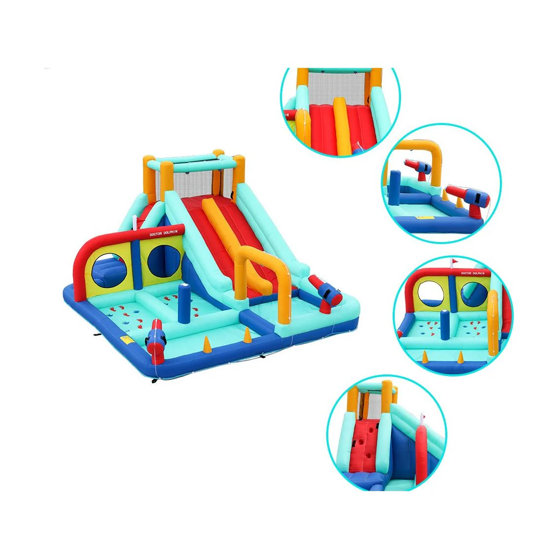 מתקן קפיצה מתנפח עם 2 מגלשות דגם ED10701 - Image 5