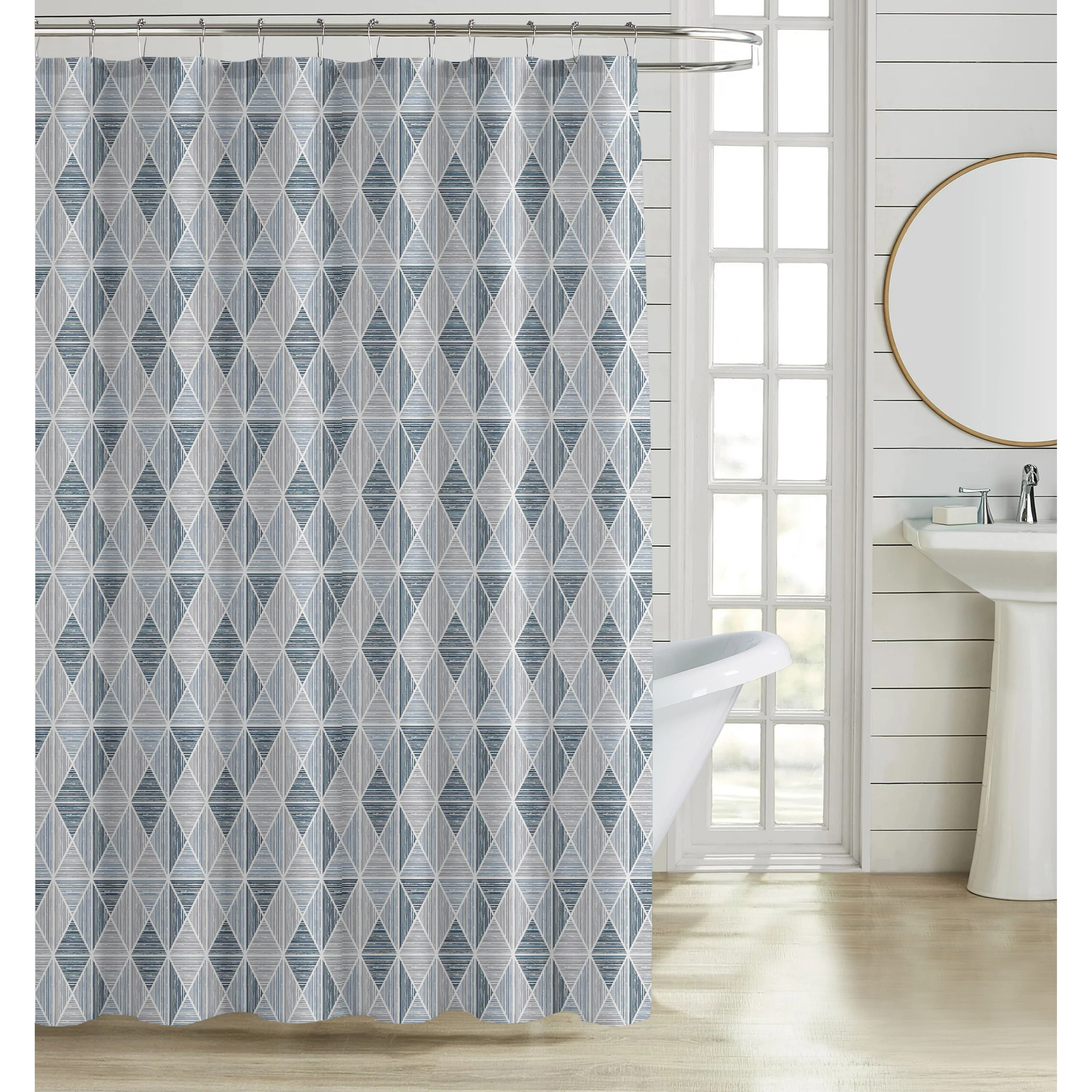 וילון אמבטיה CANVAS 120*180 סמ מעויינים