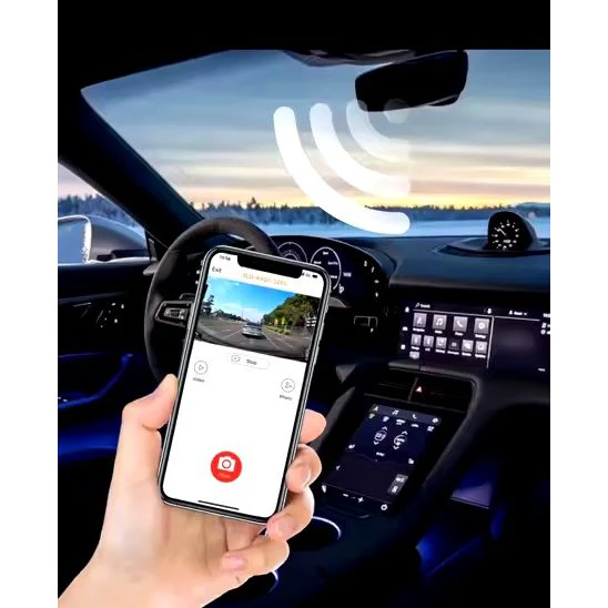 מצלמת דרך נסתרת לרכב זעירה אלחוטית עם צג FULL HD 1080P - Image 2