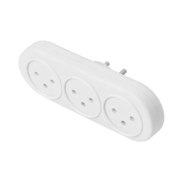 מפצל 3 שקעים אנכי DT 3V לבן - Image 2