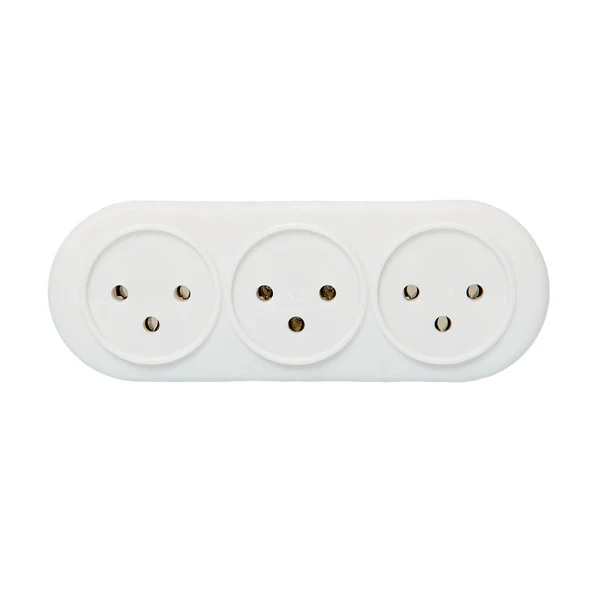 מפצל 3 שקעים אנכי DT 3V לבן - Image 4