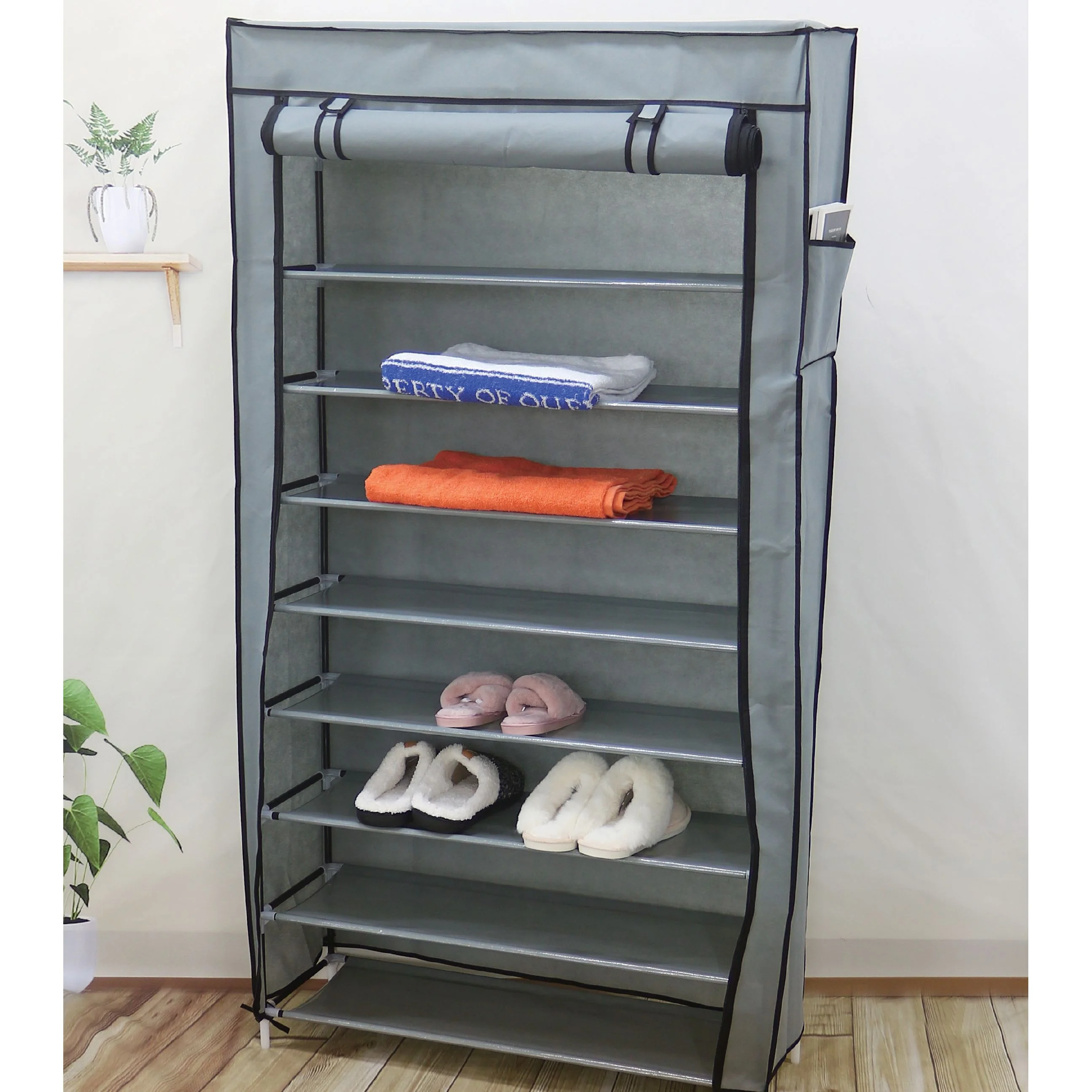 ארון נעליים מבד 10 קומות