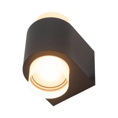 מנורת קיר DUALUX UP AND DOWN 2X2.5W גוון צהוב IP54  שחור