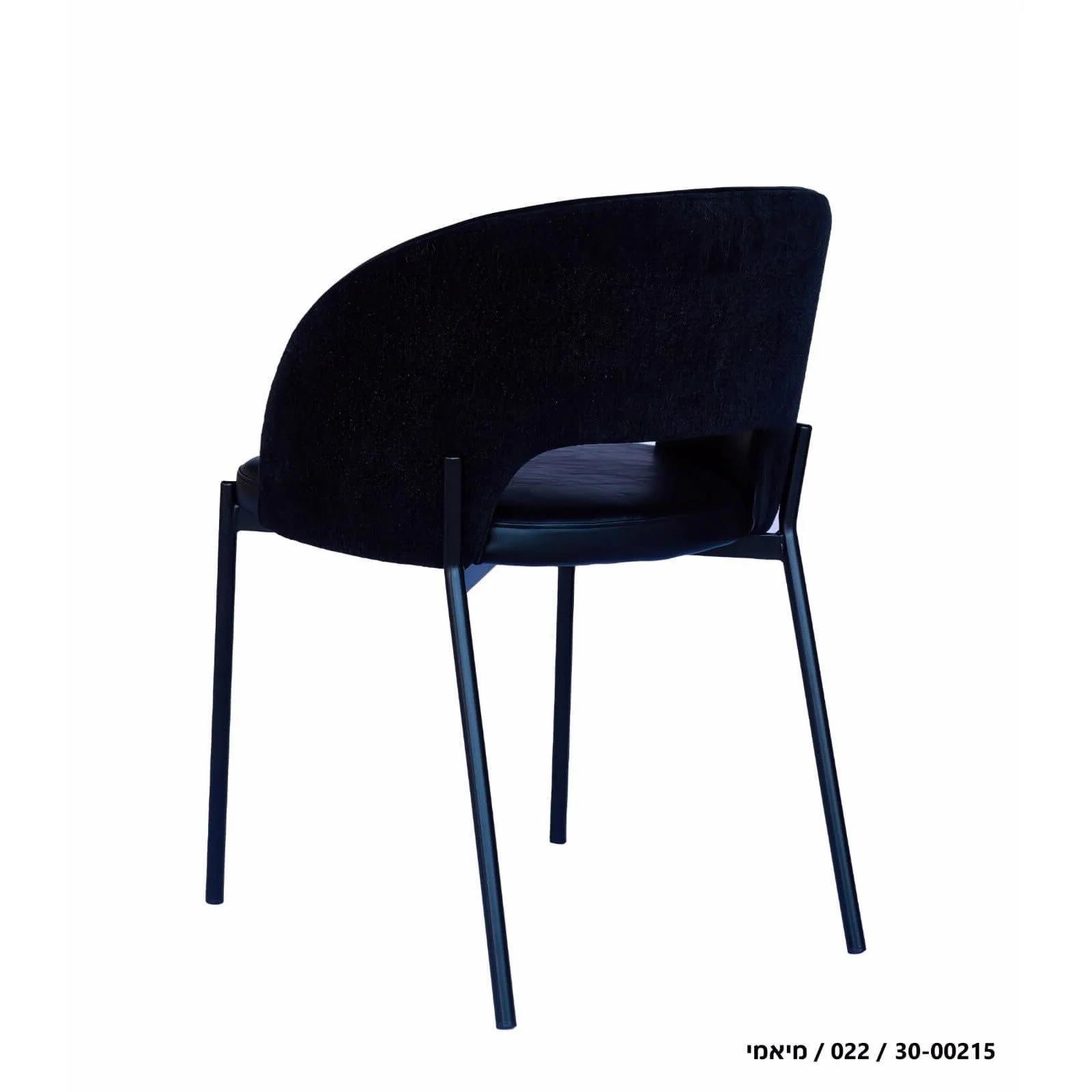 כסא אוכל דגם מיאמי שחור - Image 3