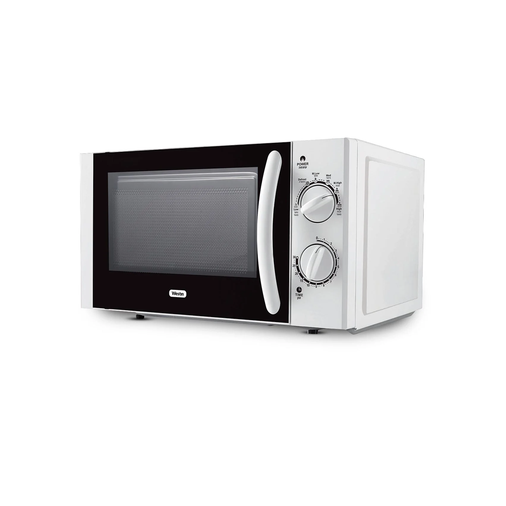 מיקרוגל 20 ליטר מכאני לבן עם ידית WES-20L1055W - Image 2