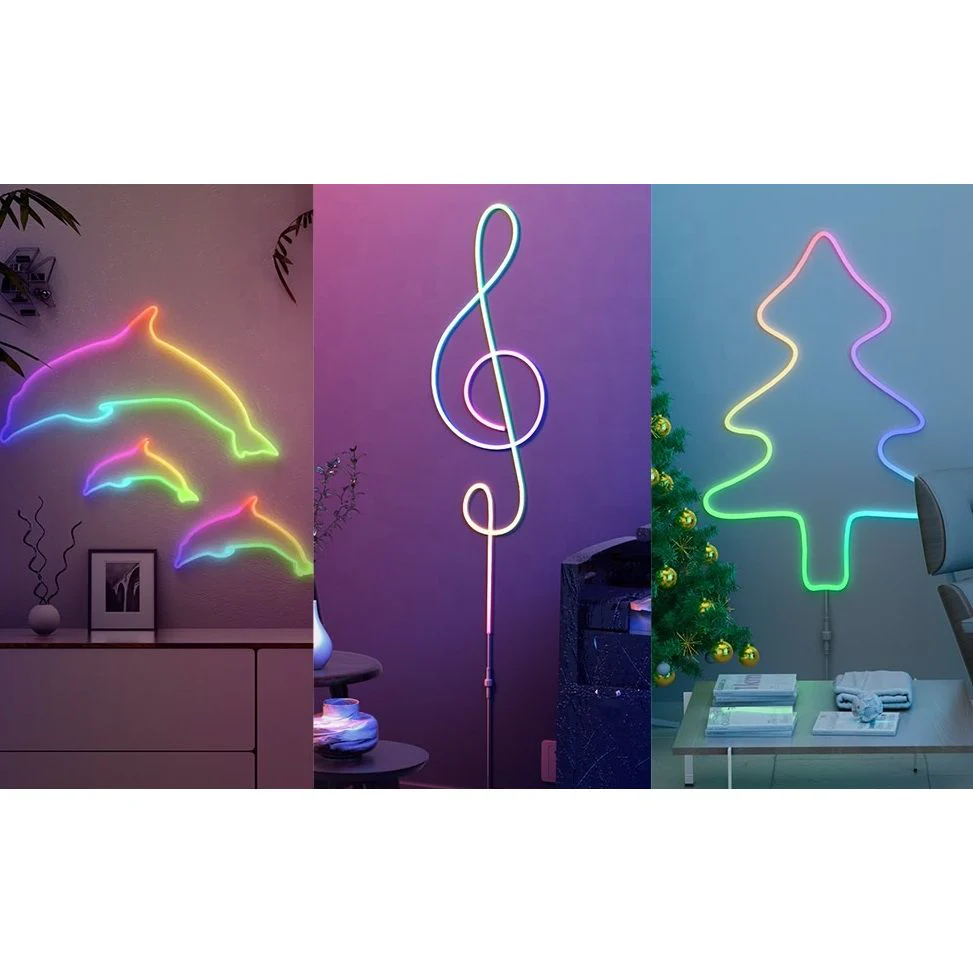 פס לד צבעוני RGB באורך 3 מטרים לתנאי פנים או חוץ כולל אפליקציה לסמארטפון IPHONE ANDROID - Image 3