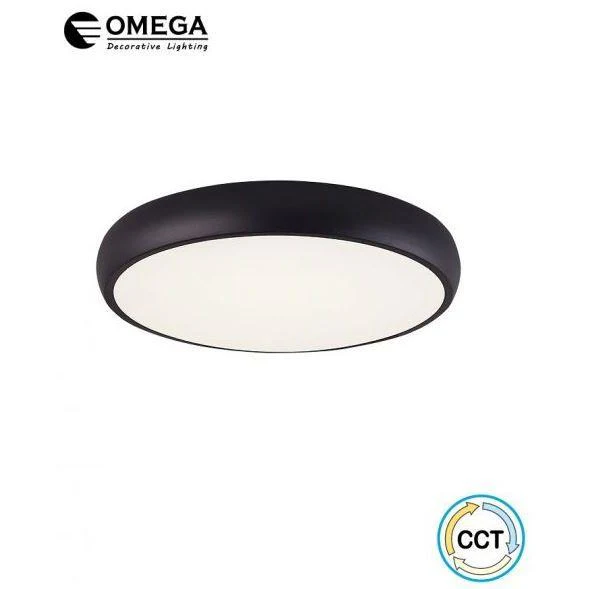 גוף תאורה צמוד תקרה DALLAS קוטר 40 40W שחור CCT - Image 2