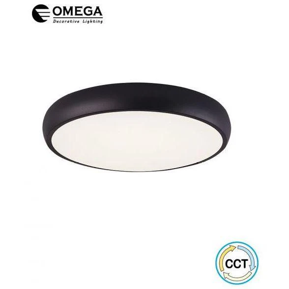 גוף תאורה צמוד תקרה DALLAS קוטר 60 70W שחור CCT - Image 2