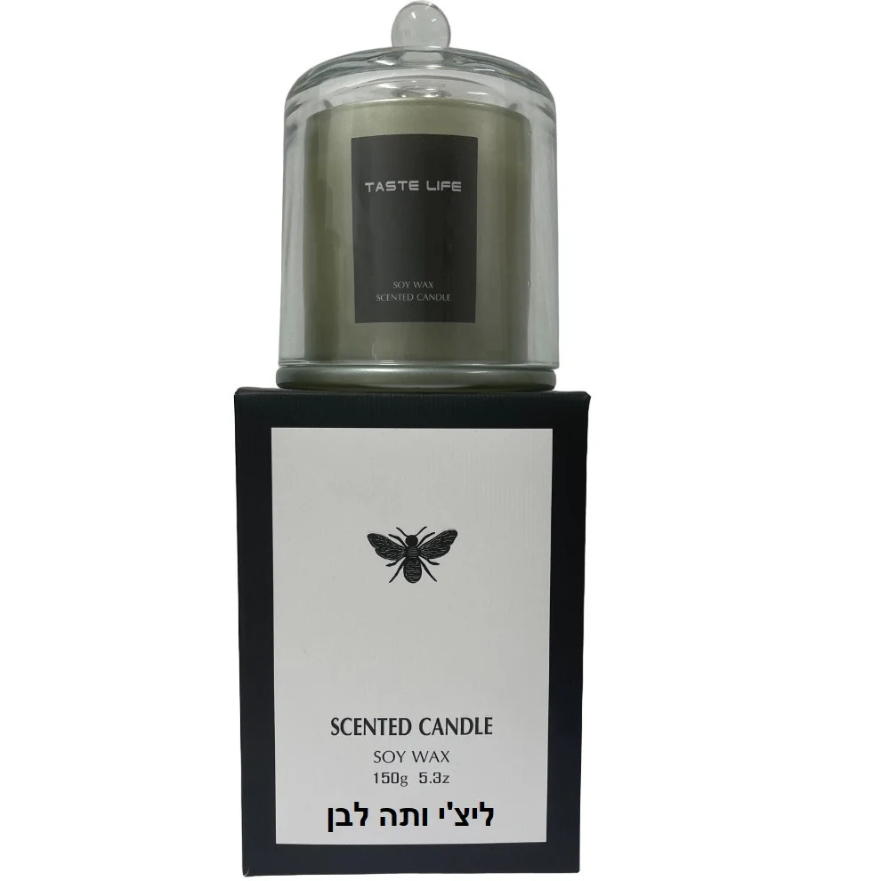 סט 3 נרות ריחניים בכלי זכוכית פעמון - Image 5