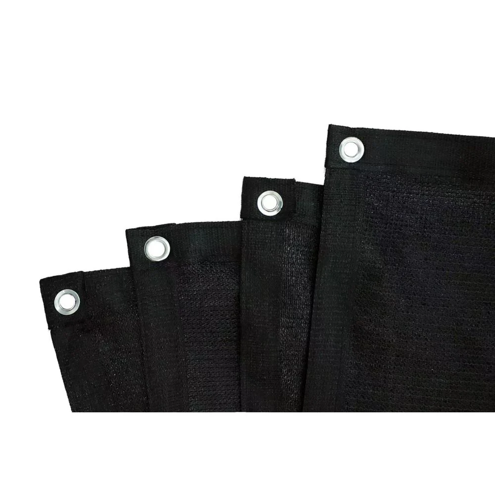 רשת צל 4*4 מטר עם טבעות שחור - Image 3