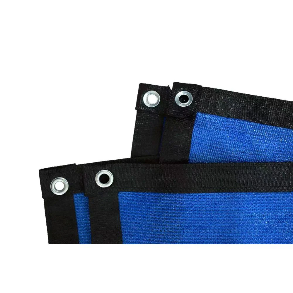 רשת צל 5*5 מטר עם טבעות כחול - Image 3