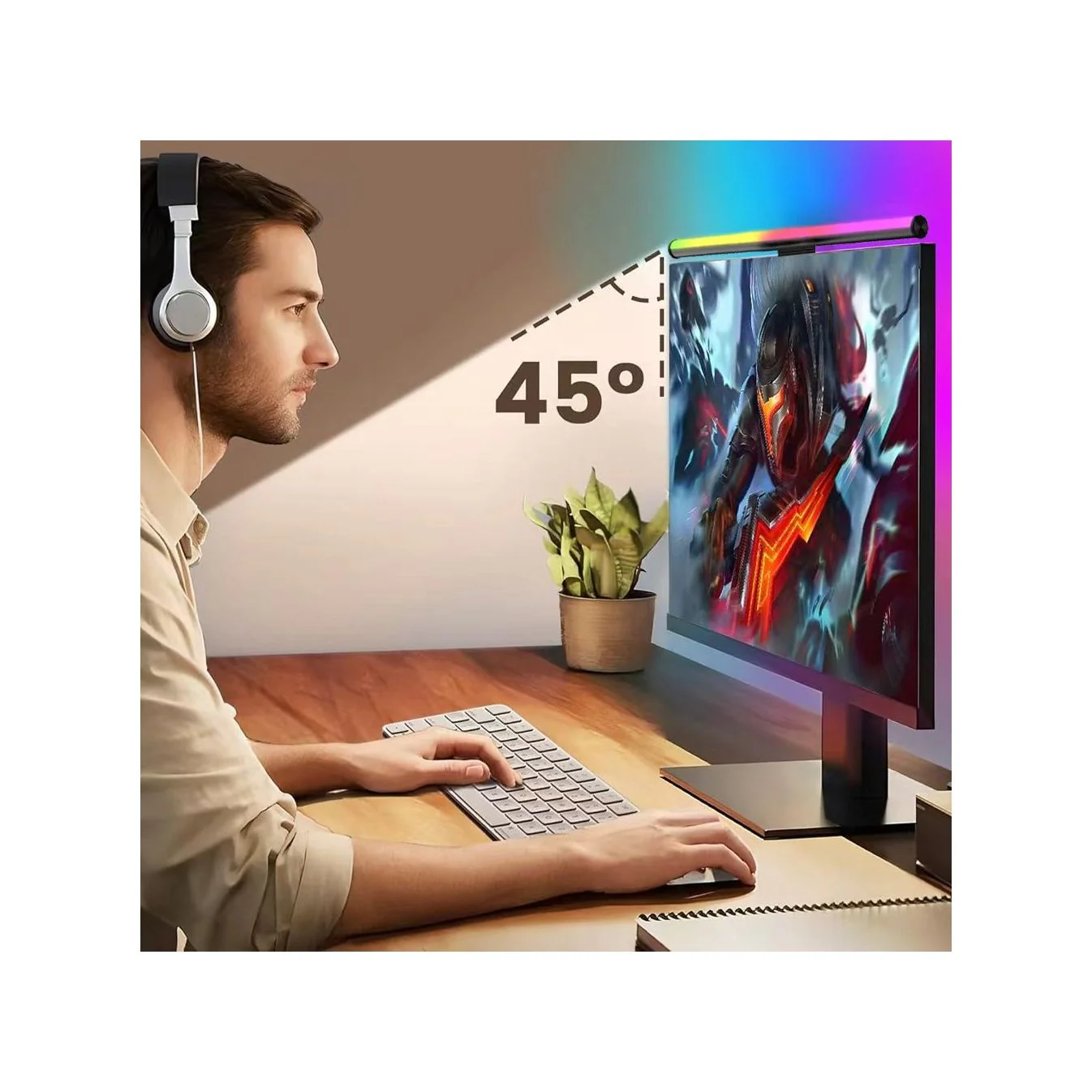 תאורת מסך חכמה עם שליטה - Image 6
