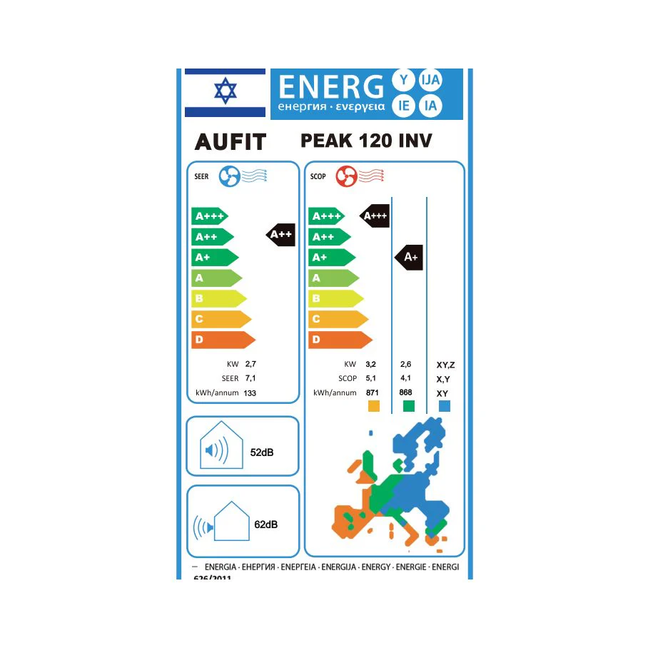 מזגן עילי אופיט פיק Aufit Peak Inverter BK 120 - Image 2