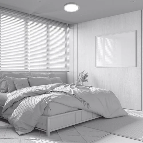 פאנל על הטיח CLOCK 18W קוטר 23 ס"מ CCT לבן - Image 2