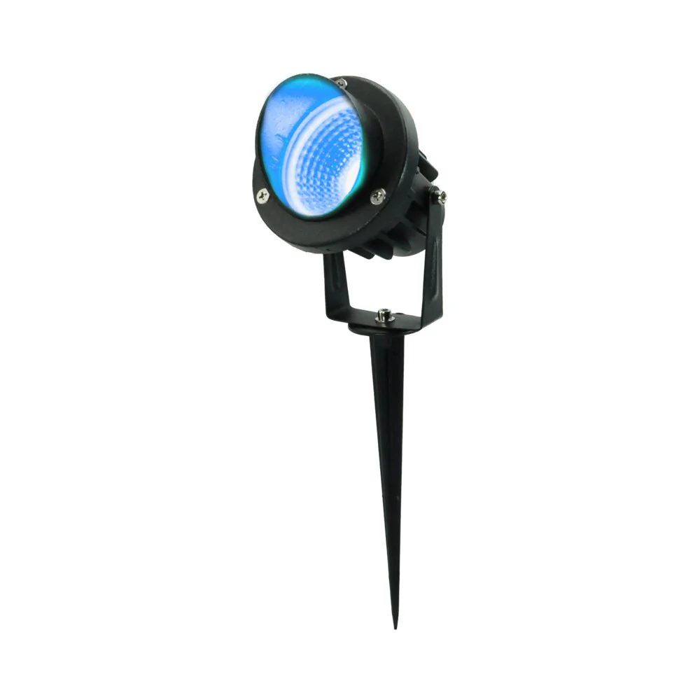 דוקרן גינה 12-24V 12W IP65 אורך כבל  1.5 מטר אור כחול