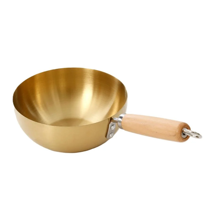 קלחת הגשה נירוסטה קוטר 18 ס״מ זהב Dream Chef