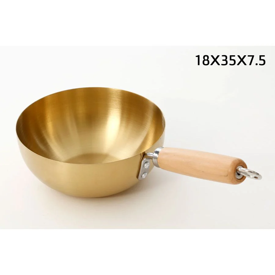 קלחת הגשה נירוסטה קוטר 18 ס״מ זהב Dream Chef - Image 2
