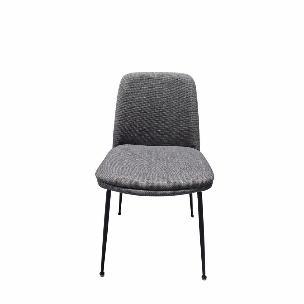 כסא ניל צבע אפור כהה רגל גוון שחור - Image 2