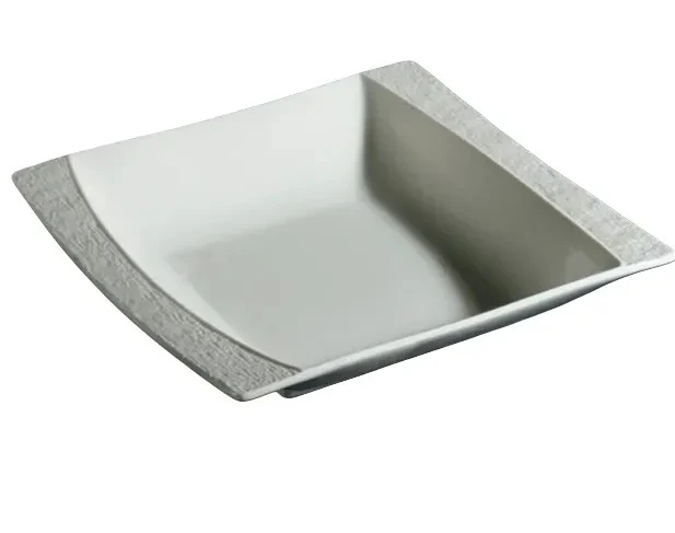 צלחת מנה עמוקה פורצלן 21X20 ס״מ - Image 3