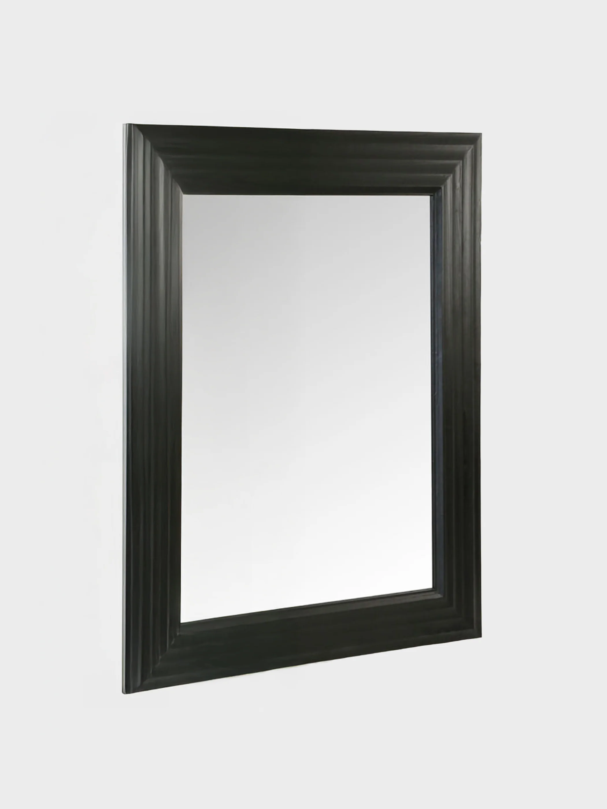 מראה עץ מלא WOOP NATORAL NVENGER שחורה 120X196X8 ס״מ B-DECOR