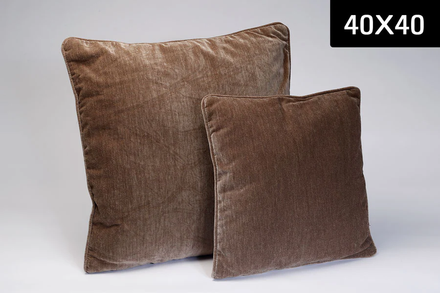 כרית VELVET FABRIC BROWN - Image 2