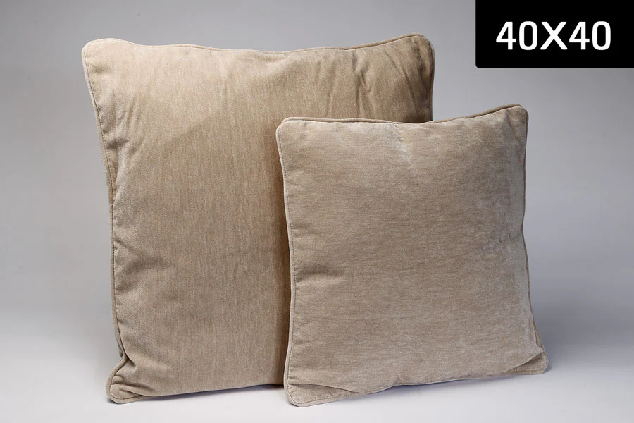 כרית 45X45 VELVET FABRIC KHAKI - Image 2