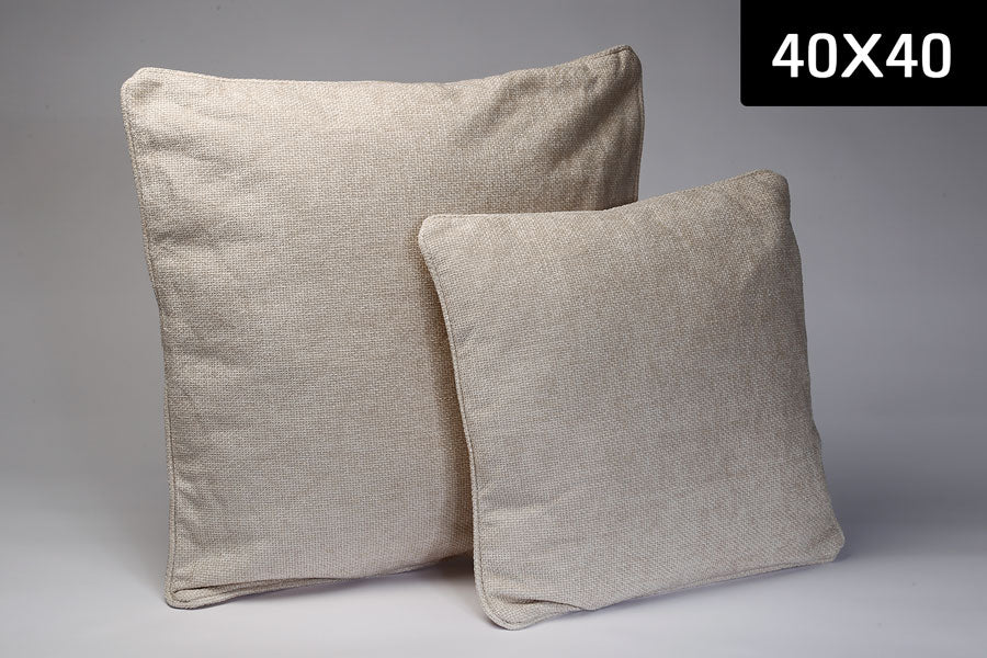 כרית 45X45 WOVEN FABRIC BEIGE - Image 2