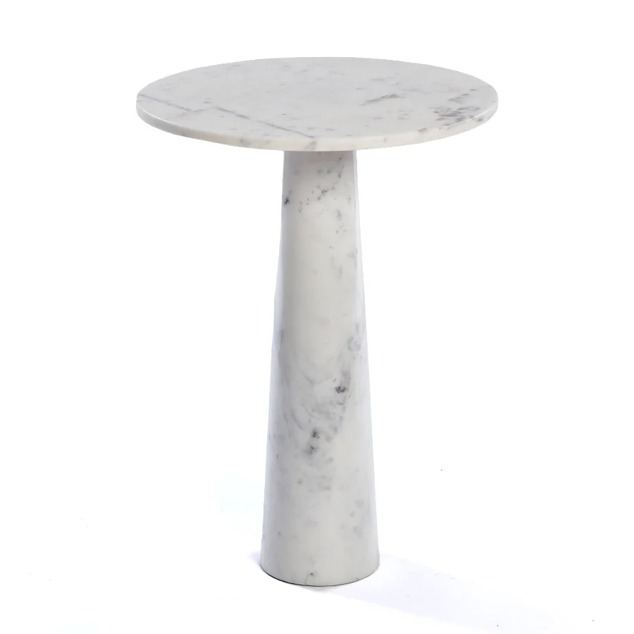 שולחן צד MarbleWhite 40X40X55