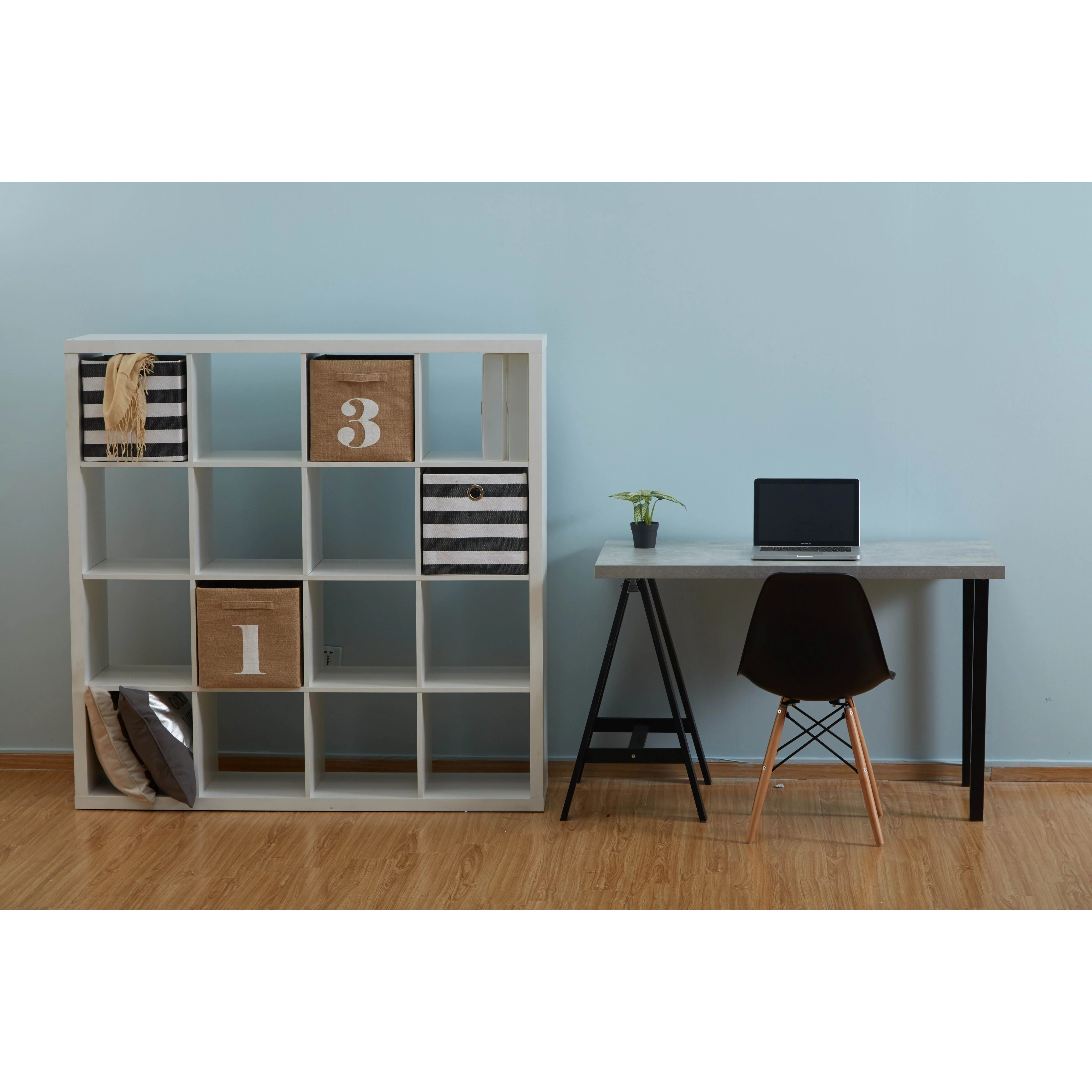 סט 2 רגליים לשולחן, שחור מרובע, 72.5 ס"מ - Image 3