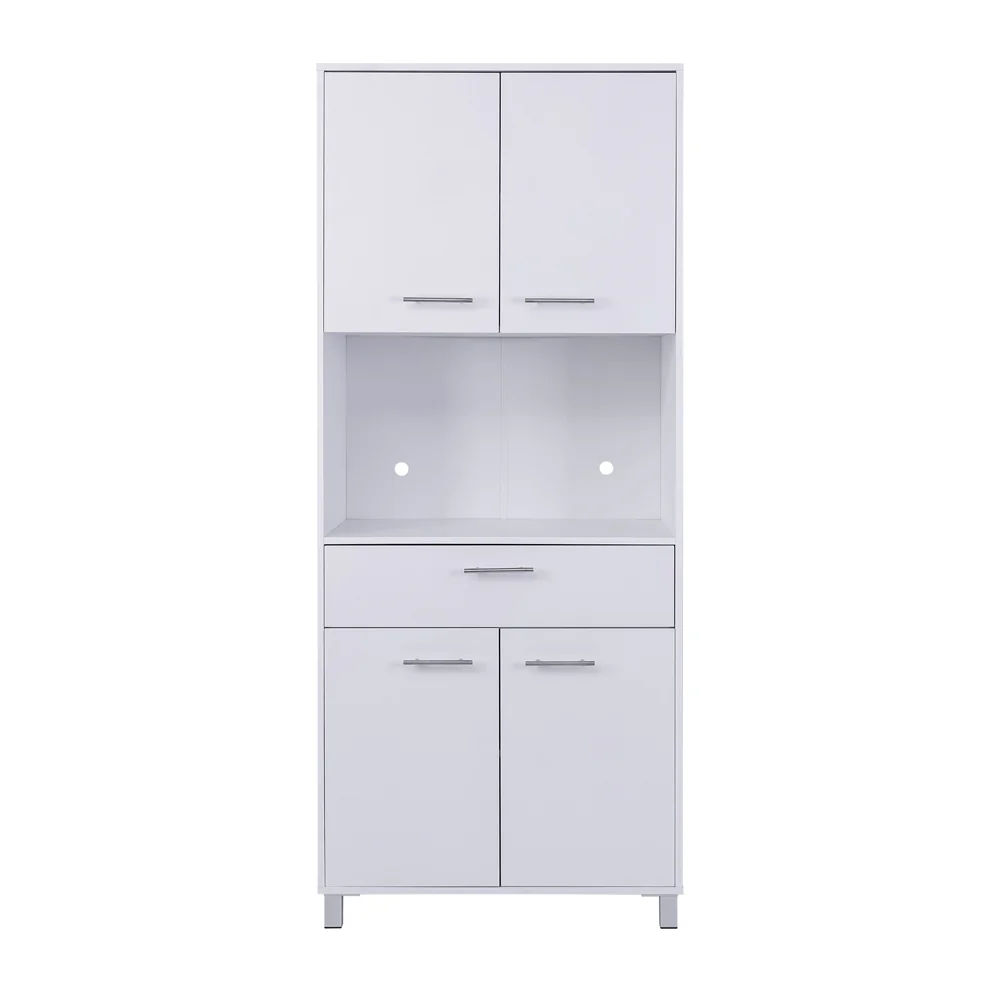 ארונית למיקרוגל+אחסון 80 ס"מ לבן - Image 3