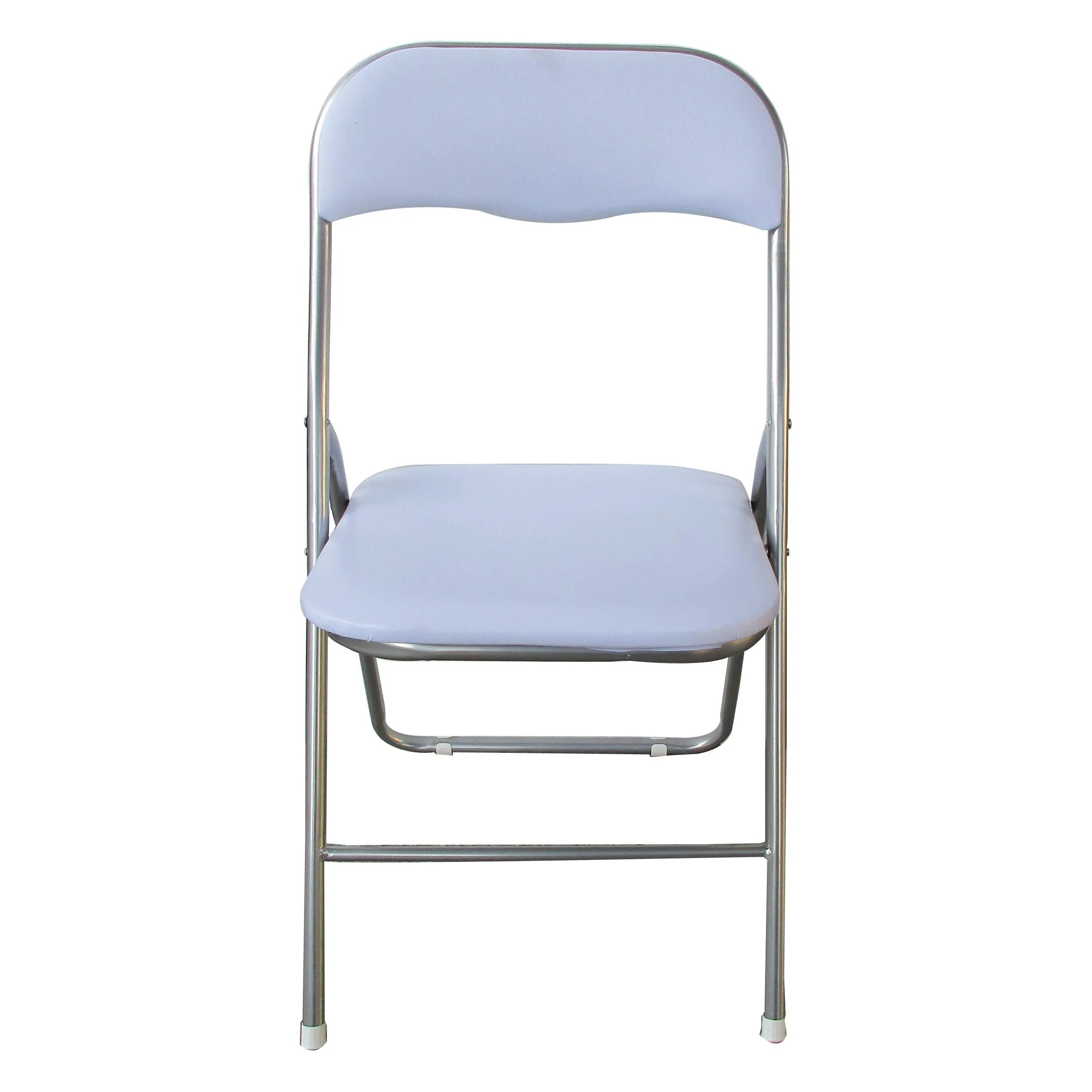 כיסא מתקפל מרופד לבן - Image 3