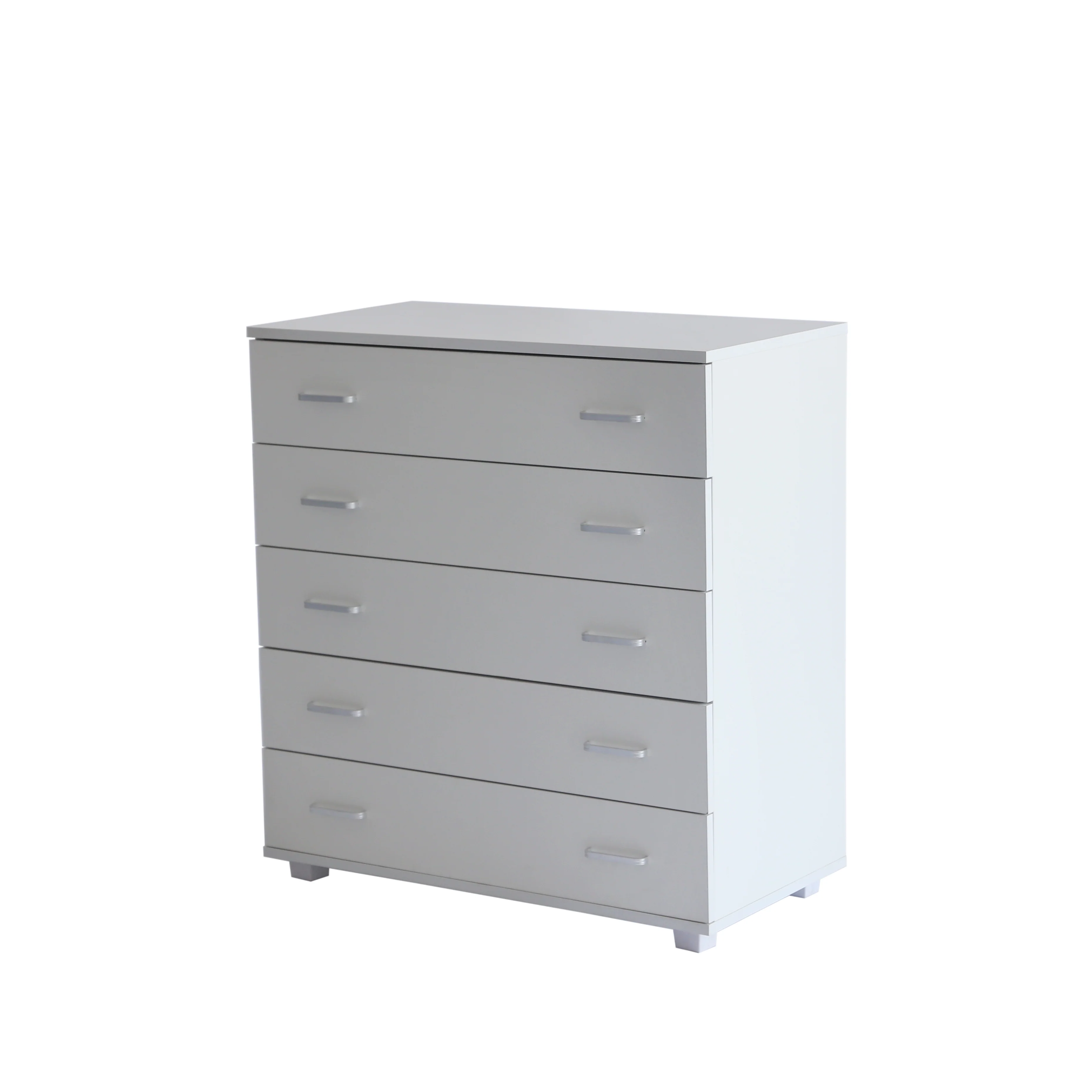 שידה 5 מגירות 80 ס"מ צבע לבן - Image 3