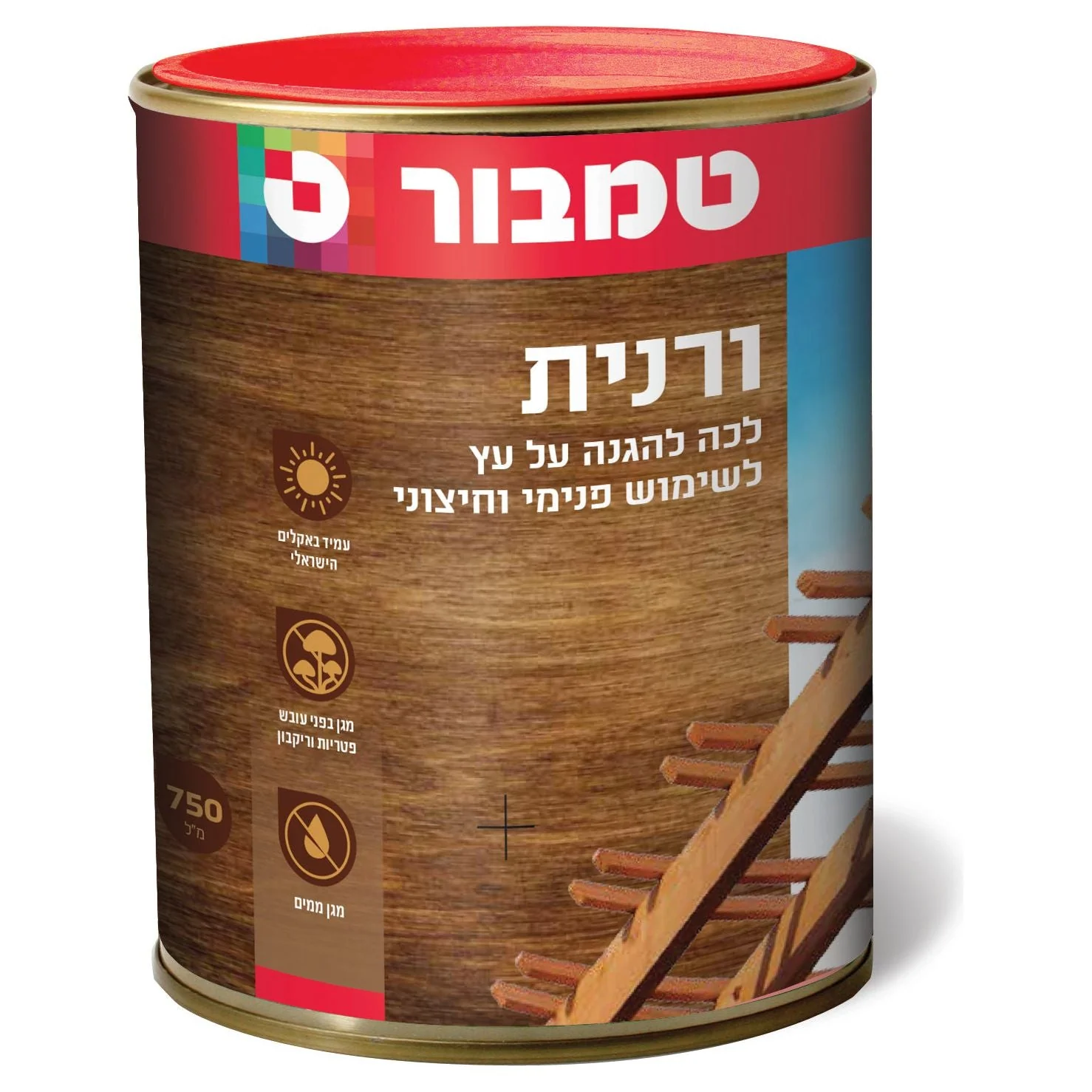 ורנית לעץ 36 טיק בהיר 0.75 ליטר בסיס שמן