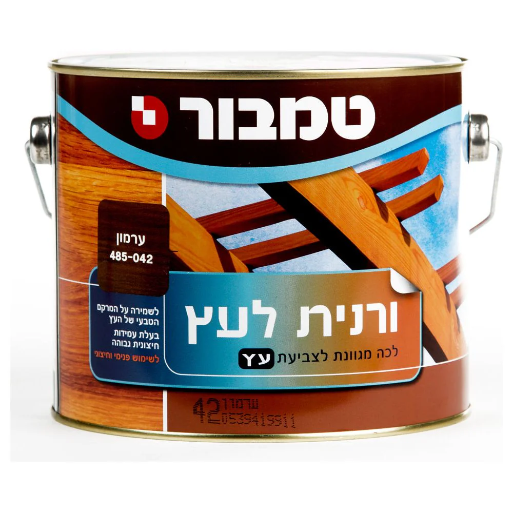 ורנית לעץ 42 ערמון 2.5 ליטר בסיס שמן