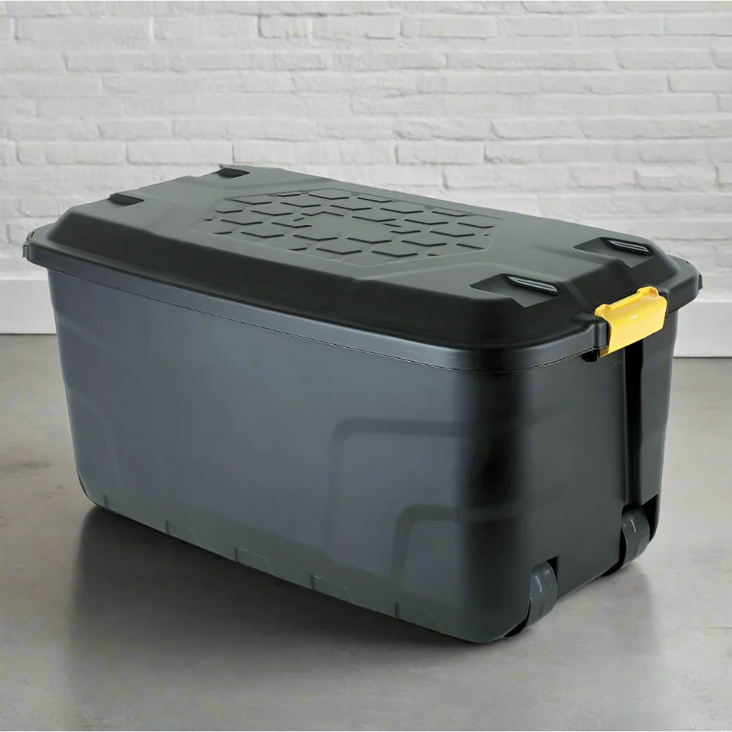 ארגז אחסון 110 ליטר עם גלגלים Heavy Duty