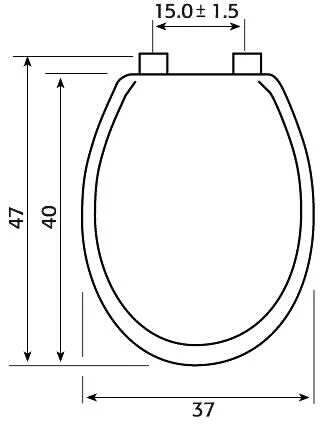 מושב אסלה עץ, MDF לבן - Image 4