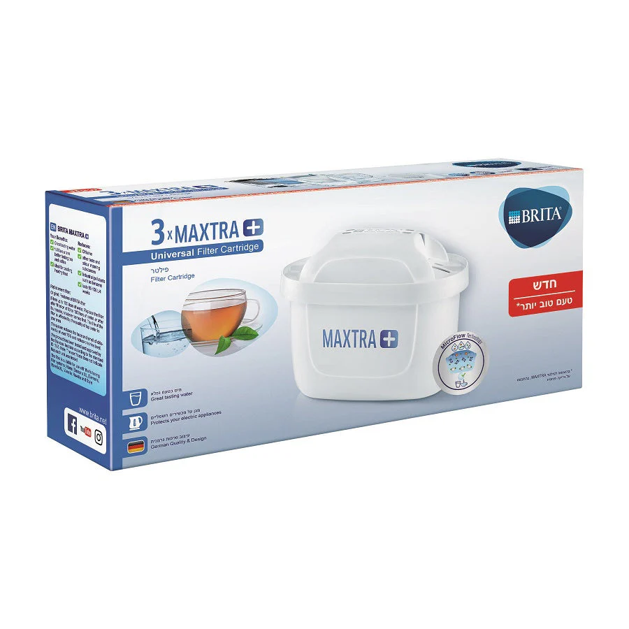 מארז 3 פילטרים בריטה, דגם Brita MAXTRA+