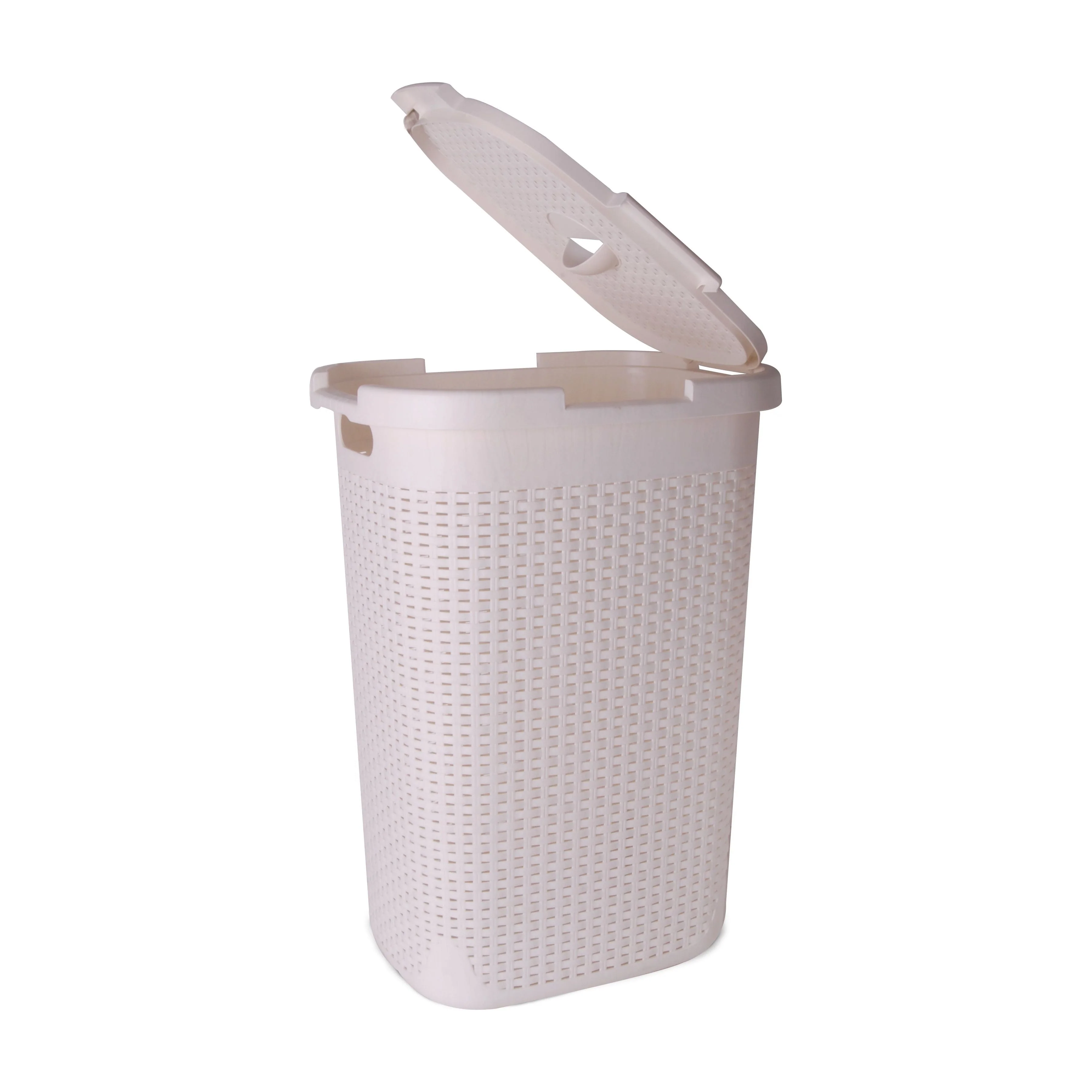 סל כביסה 60 ליטר לבן - Image 3