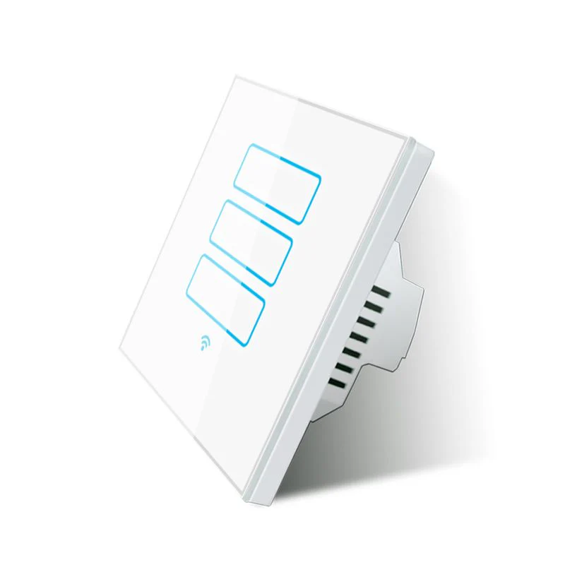 מפסק חכם WIFI לתאורה תלת  קופסא עגולה לבן