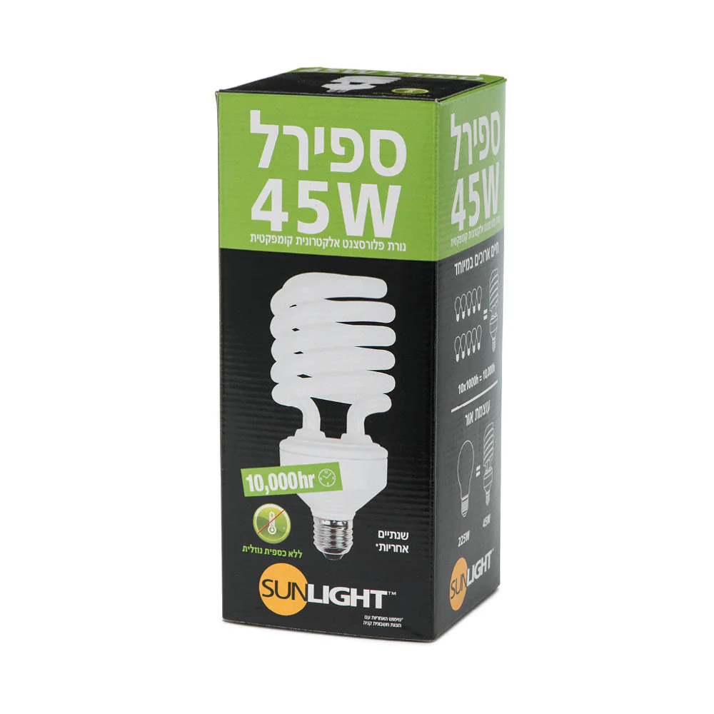 45W נורת ספירלה אור לבן - Image 2
