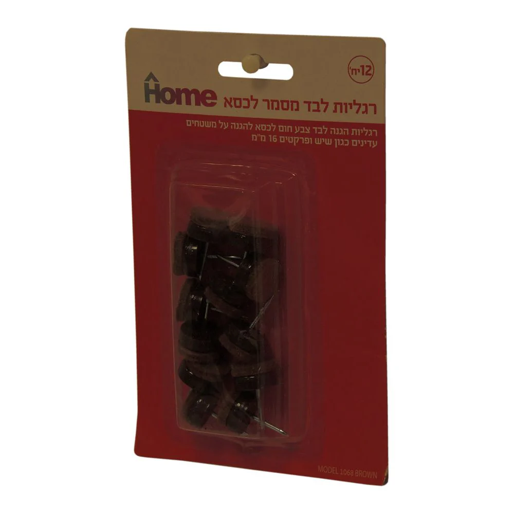 רגל מסמר לבד לכסא 16 ממ חום 12 י"ח