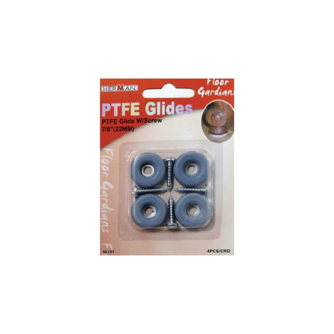 מחליק טפלון + בורג 22 ממ 4 יח