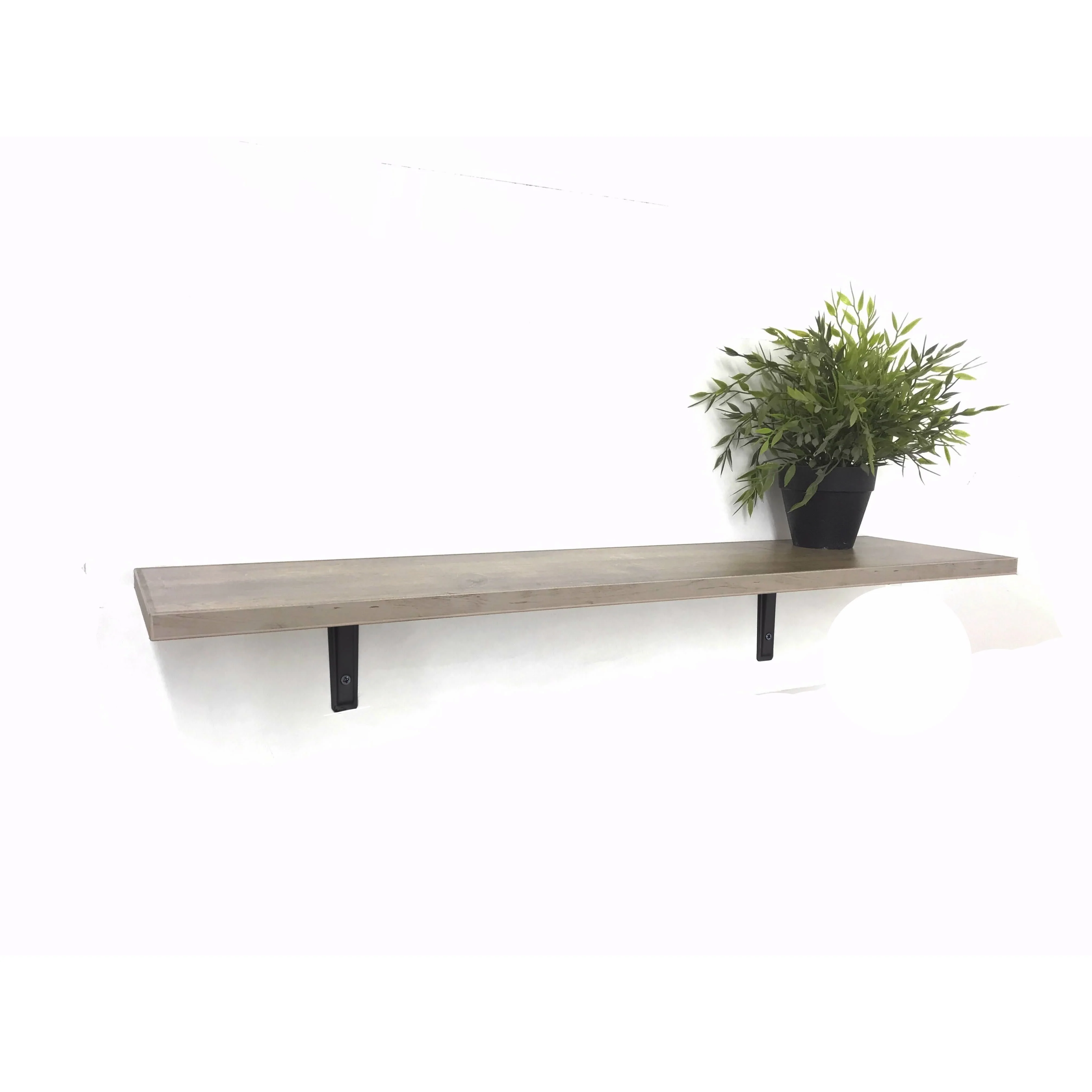 קיט מדף ANAT 80X20 גוון אלון + 2 תומכים
